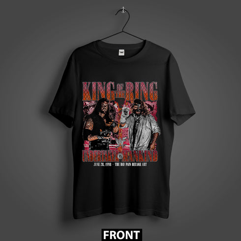 Hell in a Cell 1998 Undertaker vs. Mankind King of the Ring Premium Oversized Double-Sided T-Shirt (Unisex)